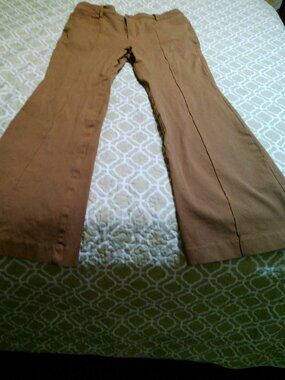 LOFT TAN FLARE PANTS SIZE 14 GOOD CONDITION